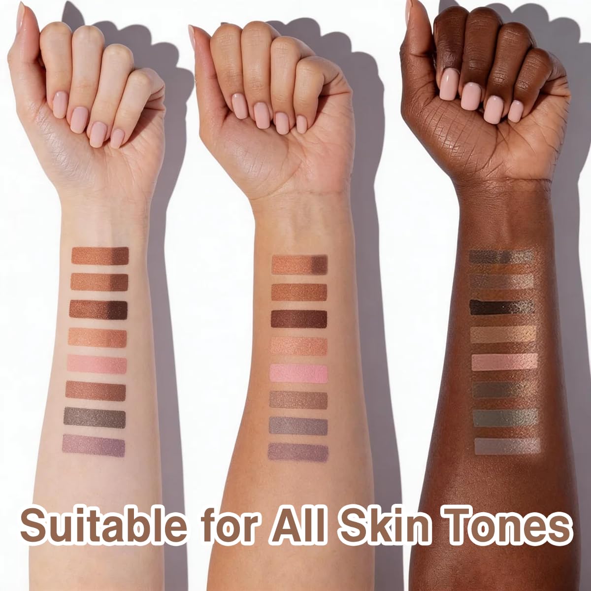 PERVALA Matte Liquid Eyeshadow - 8 Colors Neutral Naked Cream eyeshadow, High-pigment Blendable Long-Lasting and Waterproof Nude Eye Shadow for Natural Looks (Matte Naked)