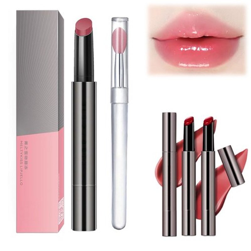 Aztk Meltykiss Jelly Gloss Lipstick, Aztk Lipstick, Mirror Hydrating Lip Gloss, Aztk Moisturizing Melty Kiss Lip Jelly, Long Lasting Moisturizing Tinted Lip Balm Lipstick Lip Gloss (MJ101)