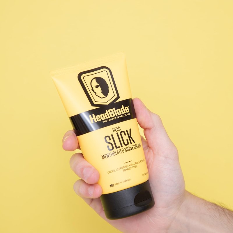 HeadBlade HeadSlick Shave Cream - 5 oz | Smooth Shaving for Bald Men, Reduces Irritation & Razor Burn
