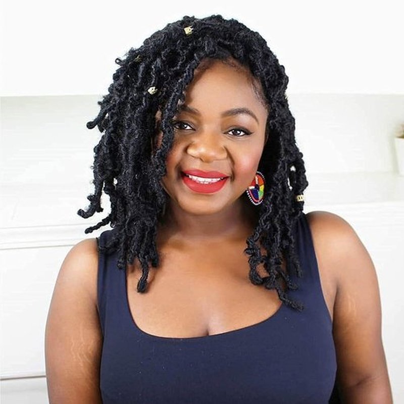 Butterfly Locs Crochet Hair-7 Packs Faux Locs Crochet Hair 12 Inch Distressed Soft Locs Crochet Hair For Black Women (12 Inch(Pack of 7), 2#)
