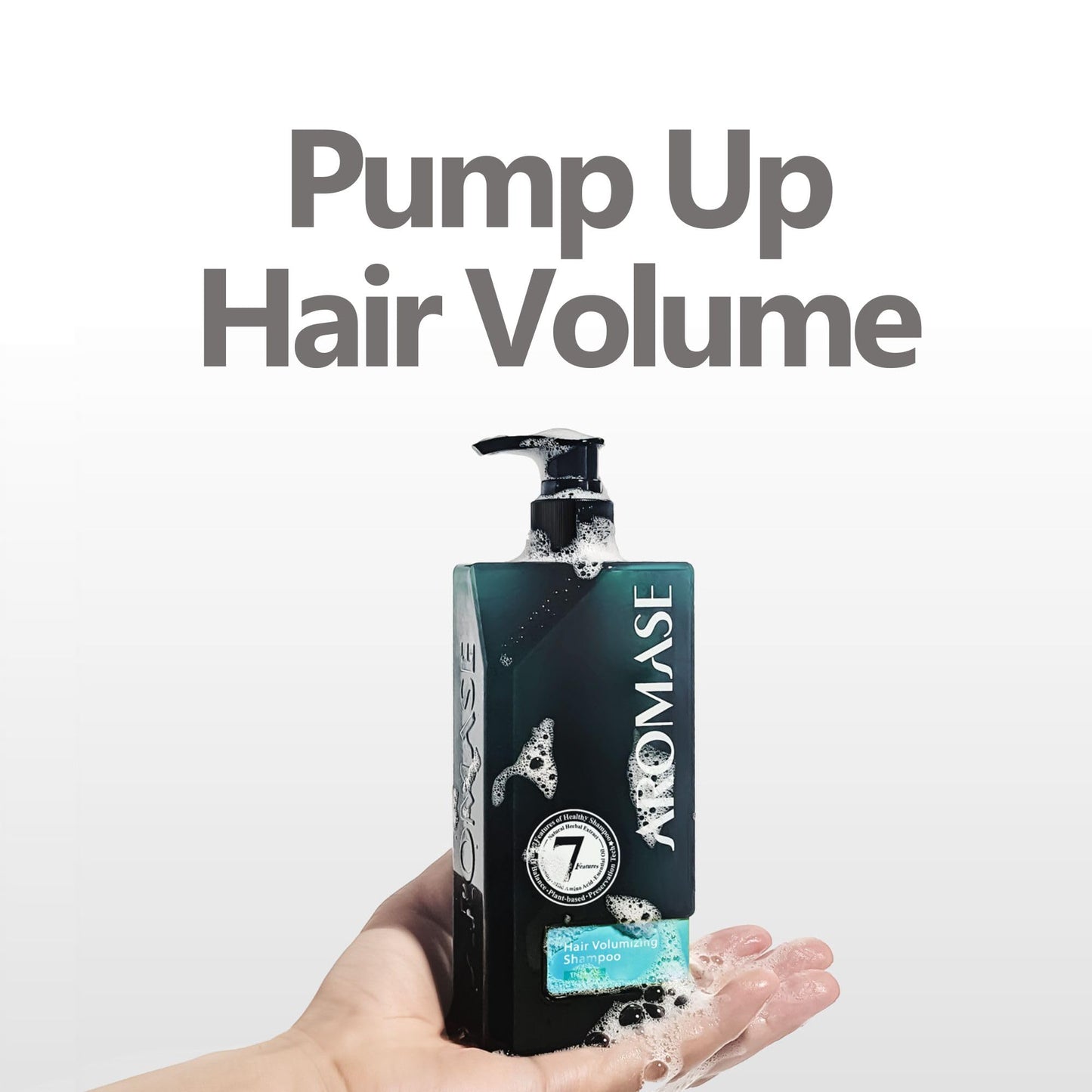 Aromase Hair Volumizing Shampoo - Clarifying Shampoo - Boost Hair Volume, Balance Scalp Oil, Soothe Itchiness - No Parabens, SLS, or Silicone - 14 oz