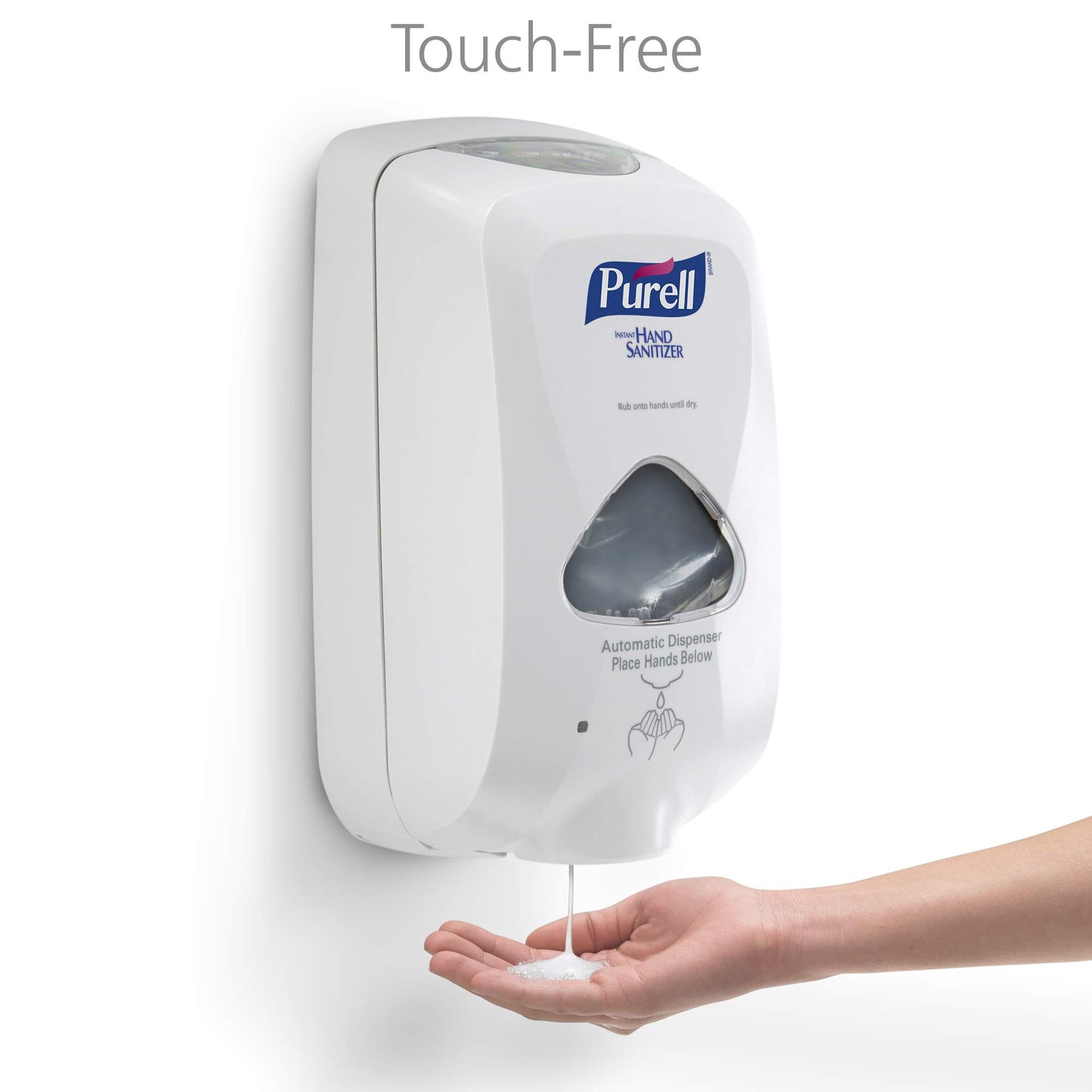 PURELL Advanced Hand Sanitizer Foam TFX Starter Kit, 1 - 1200 mL Foam Hand Sanitizer Refill + 1 - PURELL TFX Dove Grey Touch-Free Dispenser – 5392-D1,White Dispenser