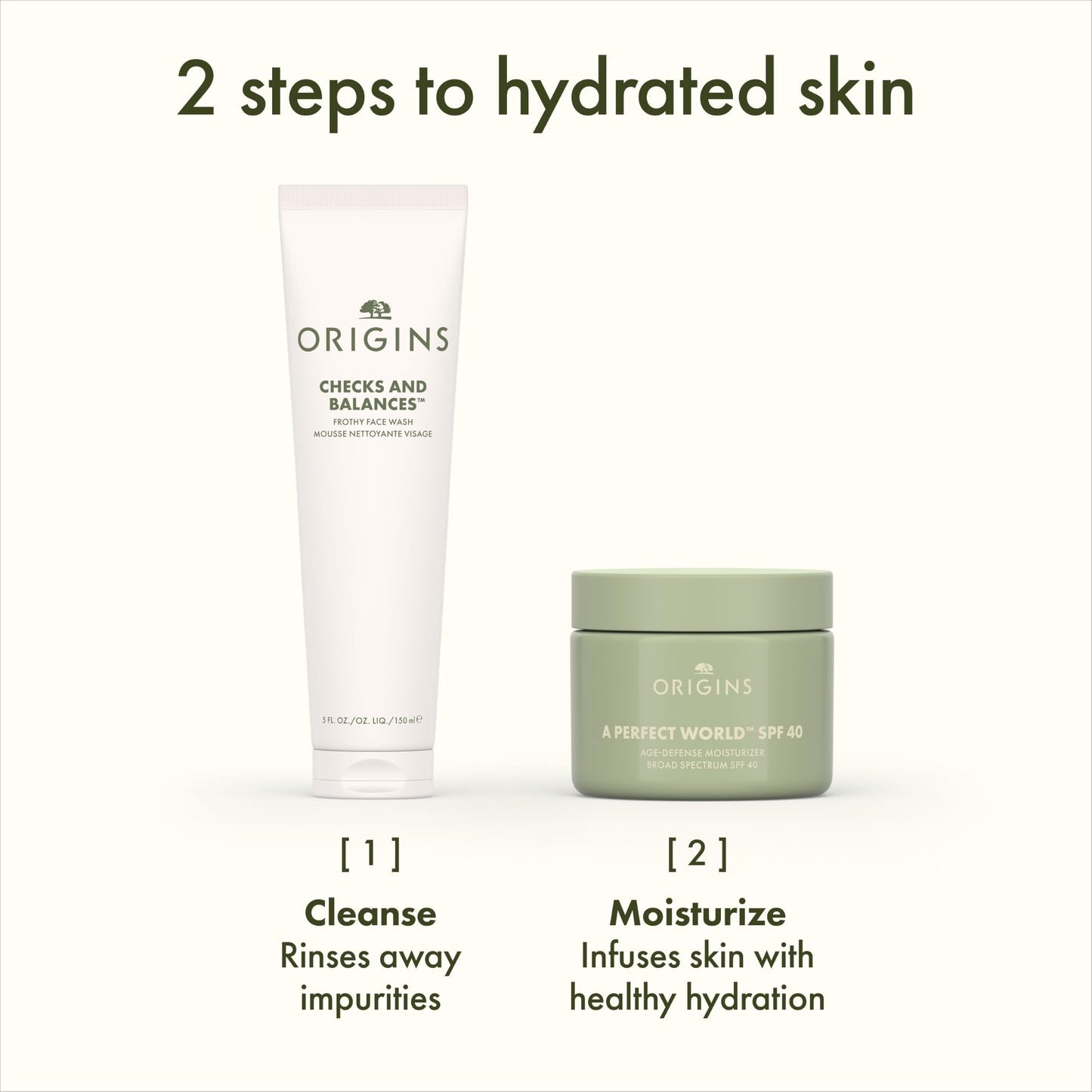 Origins A Perfect World Age-Defense Moisturizer with SPF 40 | Hydrates & Helps Delay Visible Signs of Aging | With Antioxidants, 1.7 Fl Oz