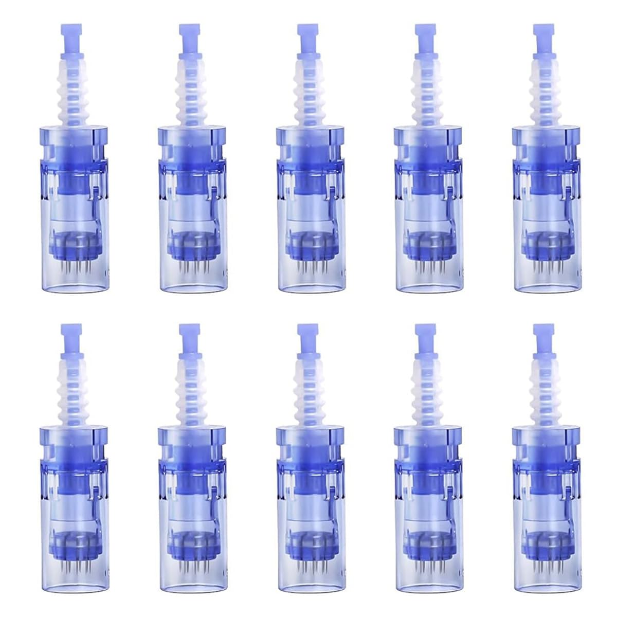 Microneedling Pen Cartridges for Dr Pen Microneedle Machine A6 N2 M5 M7 at Home Use (12 Pin, 10 PCS) 0.25 mm