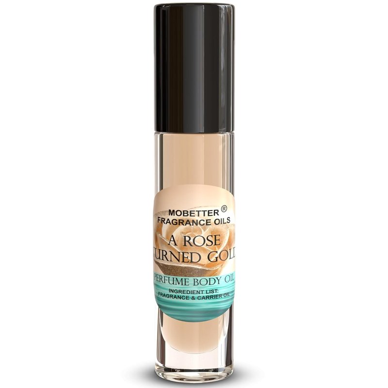Rose Turned Gold Perfume Oil for Women - Luxurious Fragrance Blend