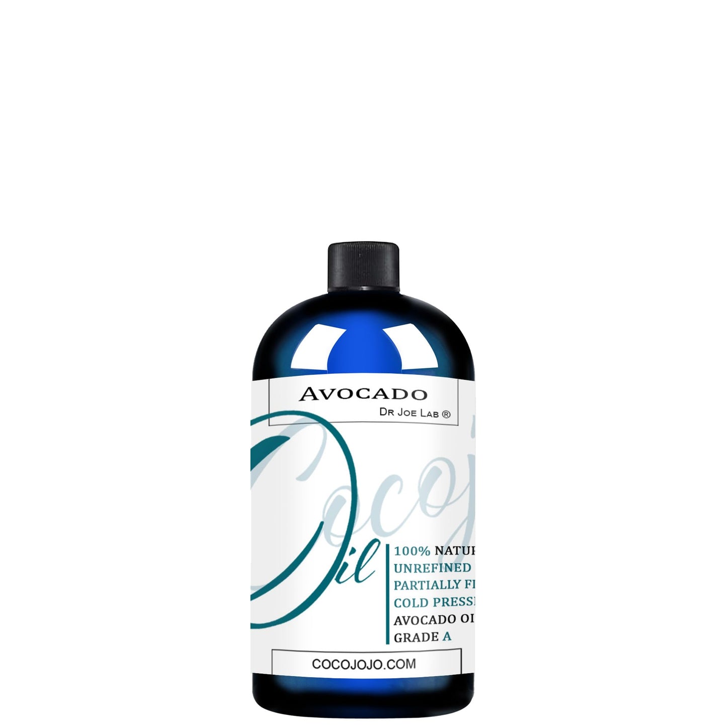 cocojojo AVOCADO OIL - Cold Pressed Partially Filtered 8 oz Pure Seed Oil Extra Virgin Unrefined Moisturizer