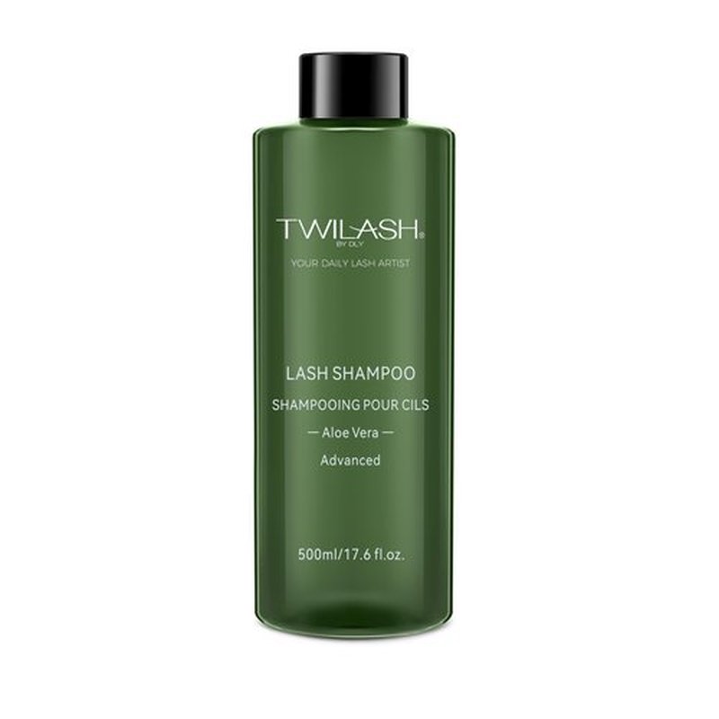 500ml Lash Shampoo Bulk, High-Purity Eyelash Cleanser for Extensions, Safe Makeup Remover, Non-irritating or Burning Formula Eyelid Foaming Cleanser for Professional Salon and Home Use (Aloe Vera)