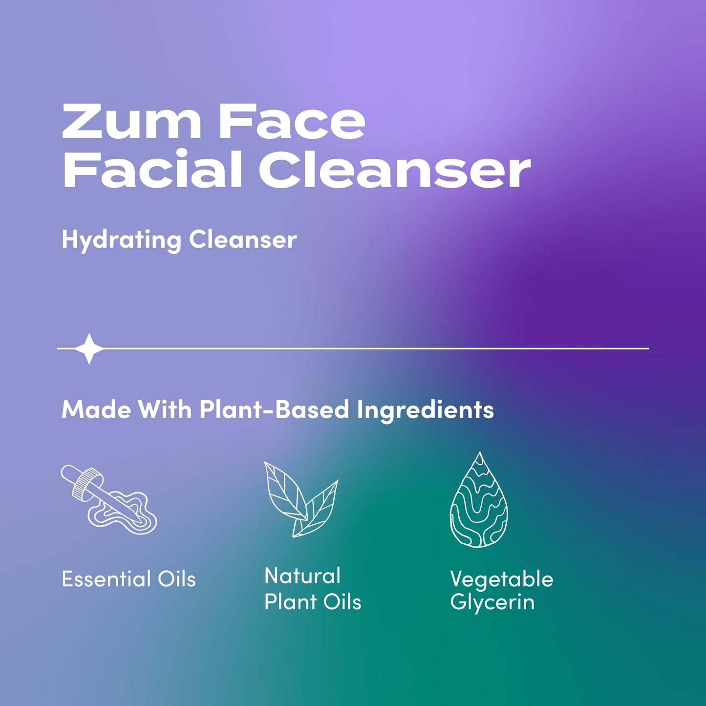 Indigo Wild Zum Face Gentle Facial Cleanser – Natural Skincare with Coconut, Olive & Jojoba Oil – Lemon & Geranium Scent – 8 fl oz