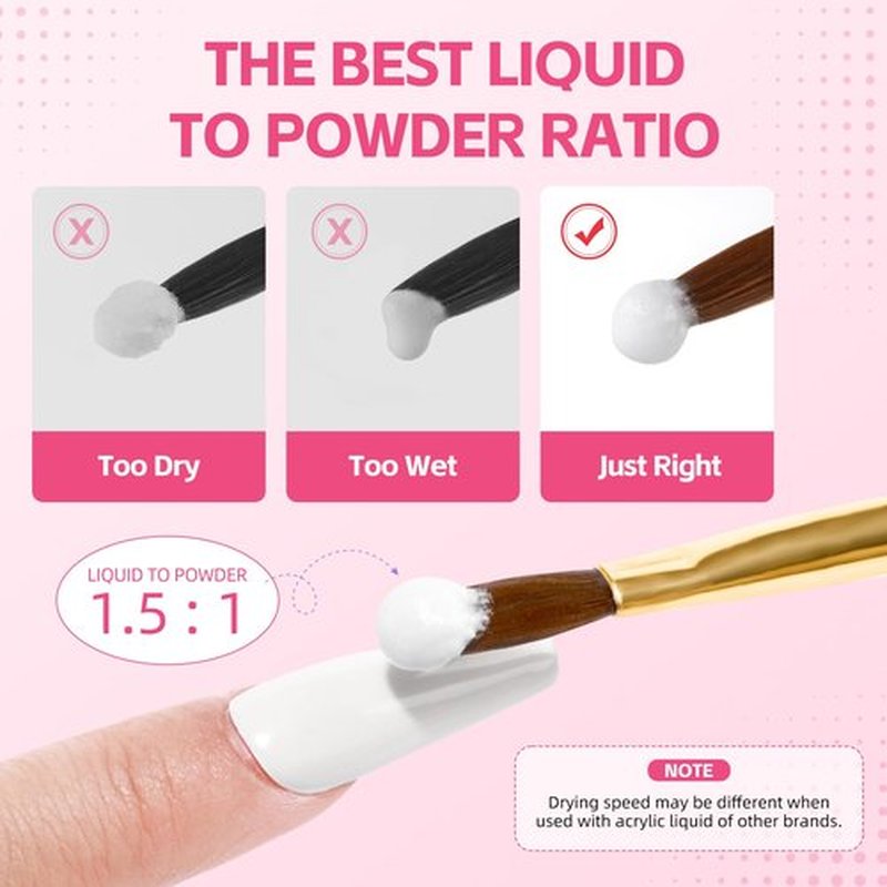COSCELIA Acrylic Nail Kit with Drill and U V Light, Clear Pink White Acrylic Powder 36pcs Glitter Powder Acrylic Starter Kit Nail Tips Nail Art Decoration for Women