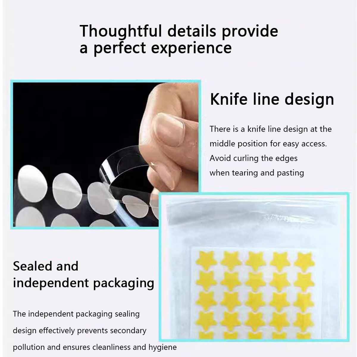 Star Pimple Patches for Face w/Hydrocolloid, Salicylic Acid &Tea essential oil 240 Patches, Hydrocolloid Acne Patch,-03