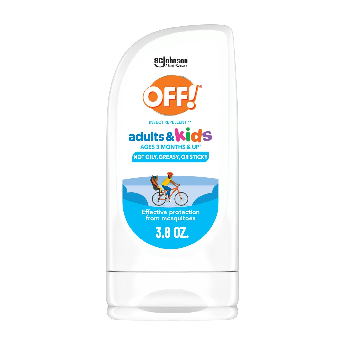 OFF! Insect Repellent Lotion for Adults & Kids, Fragrance-Free Picaridin Bug Repellent for Everyday DEET-Free Protection from Mosquitoes and Ticks, 3.8 oz