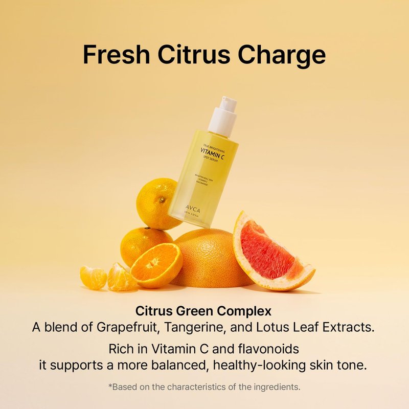 AVCA Vitamin C Brightening Serum - Antioxidant Face Serum for Dull Skin | Niacinamide Dark Spot Treatment, 100ml (3.38 fl. oz)