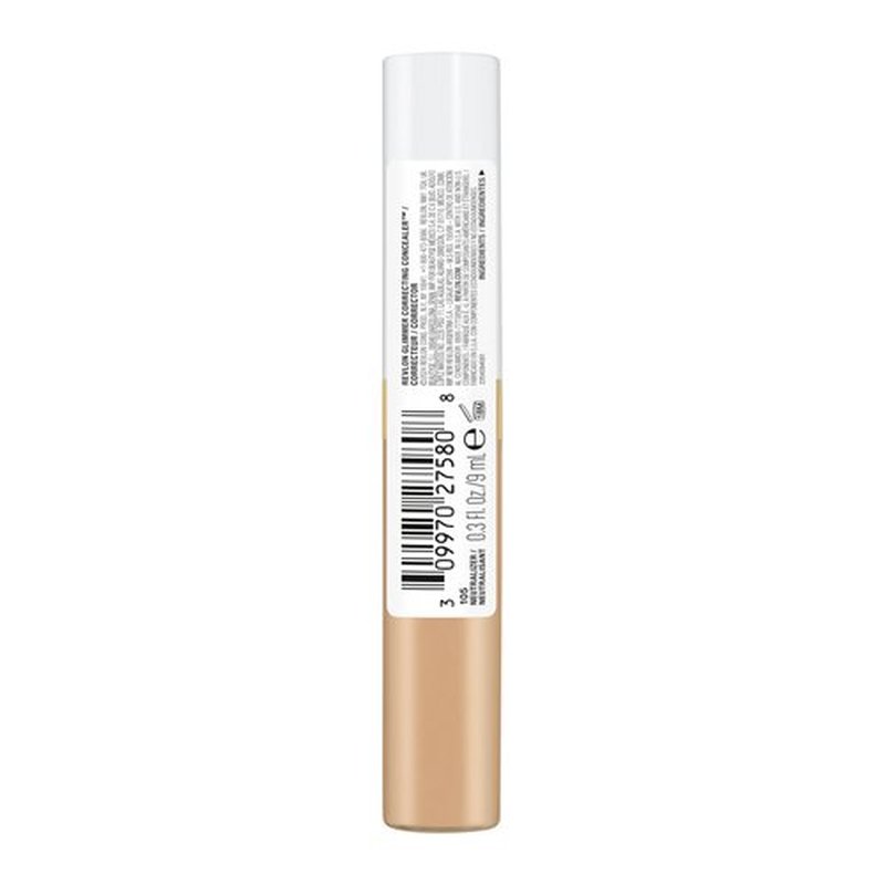 Revlon Glimmer Correcting Concealer, Liquid Under Eye Concealer, Made with Caffeine, Vitamin C, & Stevioside, 105 Neutralizer, 0.3 fl oz