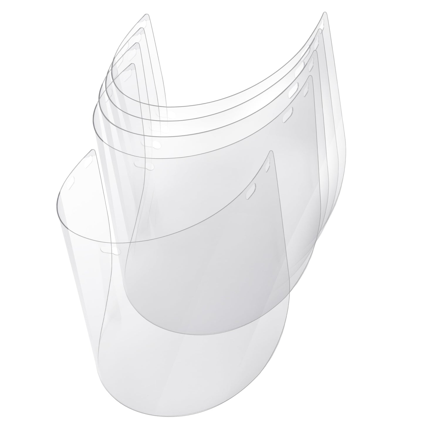 SAFE HANDLER Replacement Face Shields – Clear Polycarbonate Visor, Face Shield Replacements for Safety Headgear with Face Shield (PACK of 5)