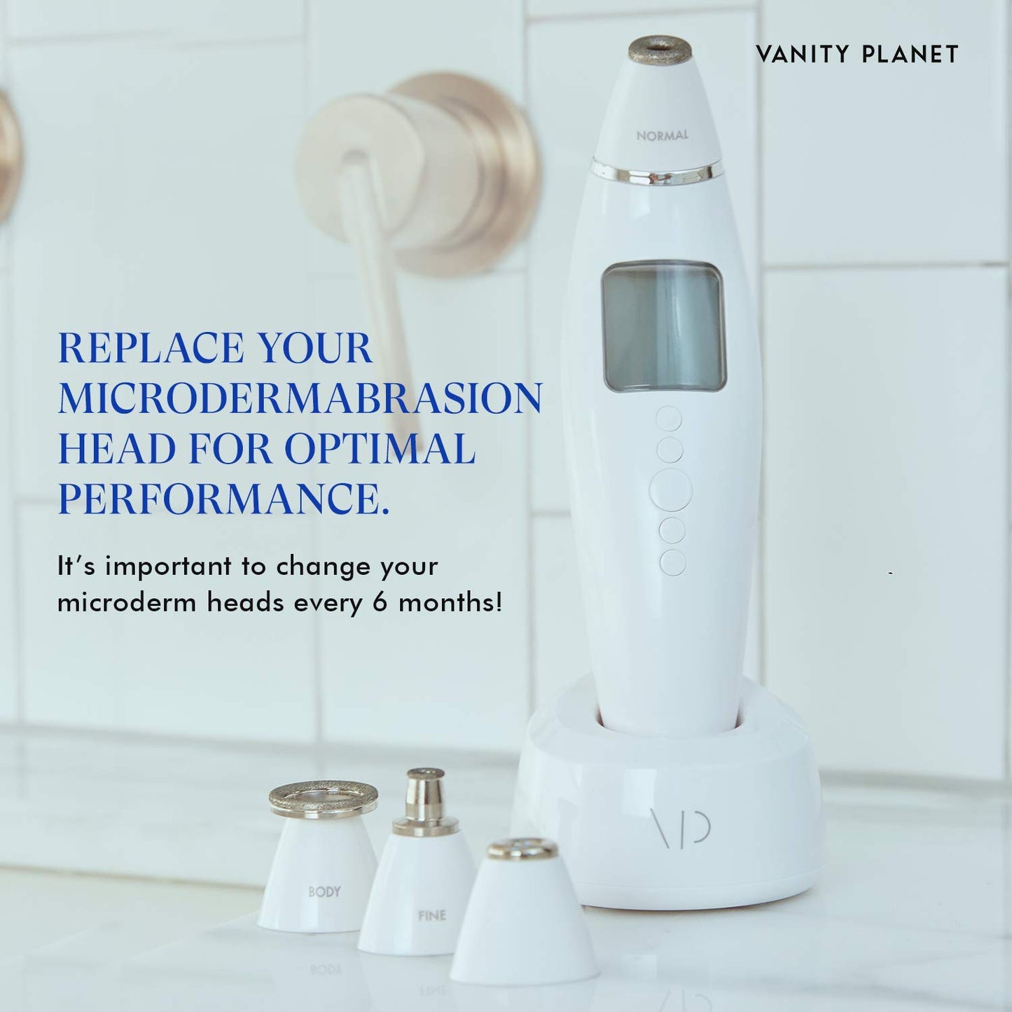 Exfora Microdermabrasion Replacement Filters - Diamond-Encrusted Head & 28 Filters for Glowing Skin | Complete Kit