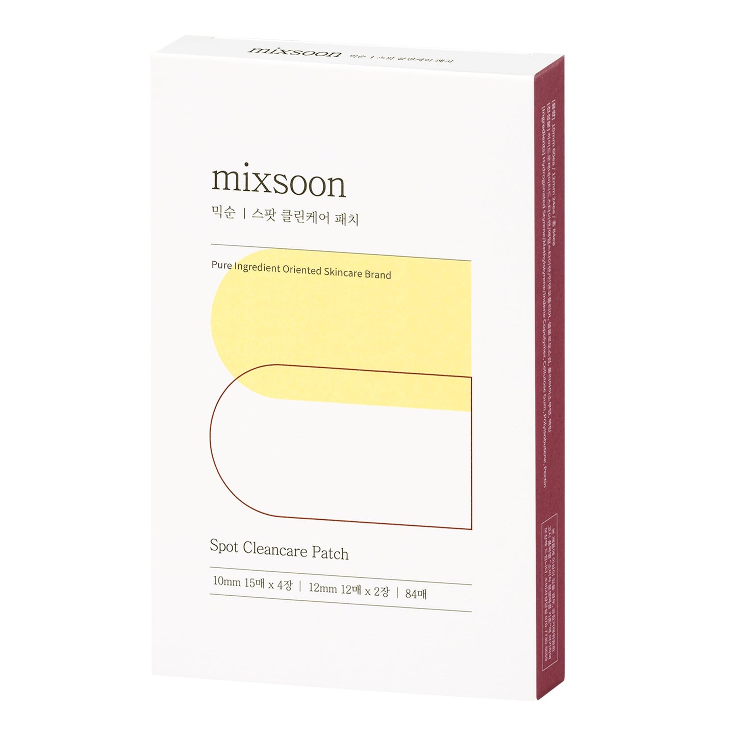 mixsoon Spot Clean Care Patch - Hydrocolloid Acne Patches for Face, Invisible Pimple Patch for Day & Night, Blemish Spot Care for Sensitive Skin (84 Patches) Korean Glass Skin Care