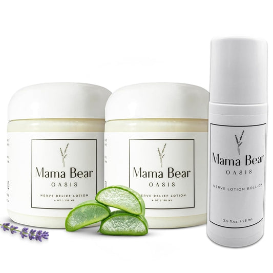 Mama Bear Magnesium Lotion Bundle - Fast Absorbing, Non-Greasy Relief | 2-Pack Nerve Support Cream for Feet & Legs