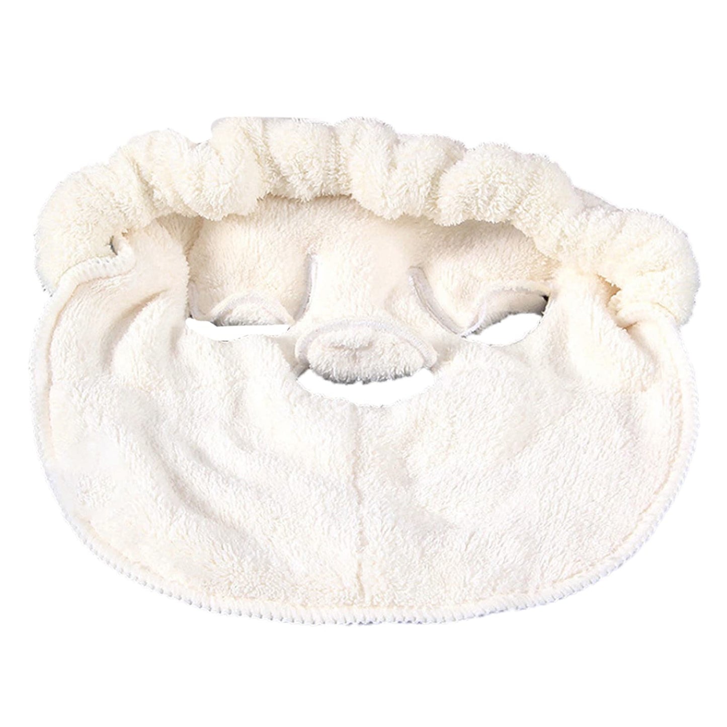 Hot Compress Reusable Face Towel cover , Hot Compress For Face , Reusable Steam cover For Face , avoid Aging Facial Steamer Towel Moisturizing Rejuvenation Beauty Skin Care Mask(Three holes + straps)
