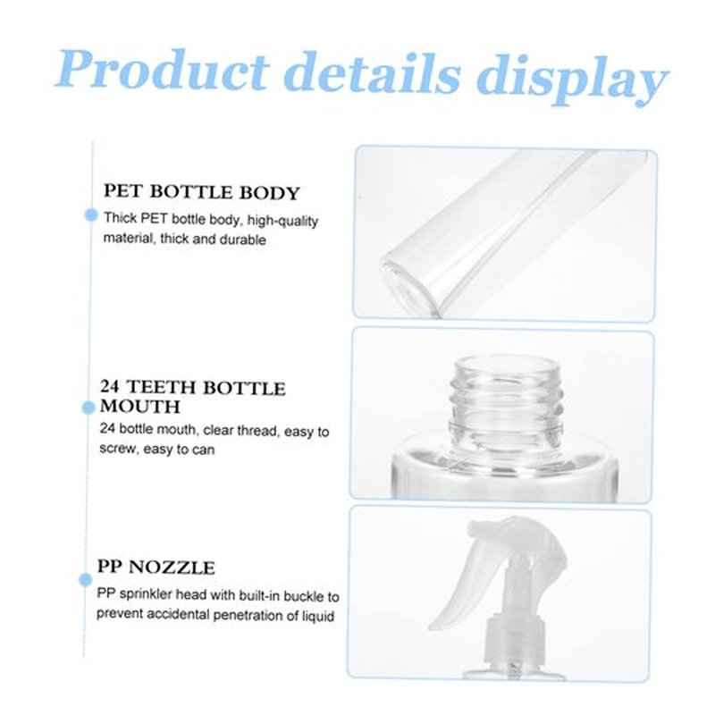 Mikinona 10pcs Spray Bottle Travel Dispenser Perfume Holder Cosmetics Subpackaging Bottle Clear Container Clear Perfume Stand Hand Wash Dispenser Shampoo Travel Container Scent Pp re-usable