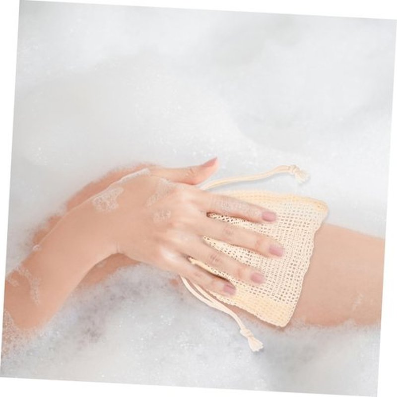 Beavorty 24 Pcs Soap Storage Bag Linen Soap Exfoliating Soap Bar Soap Net Bag Cleaning Soap Body Bar Soap Foaming Bag Saver Pouch Making Meshes Cleansing Bath Wipe Cotton Linen