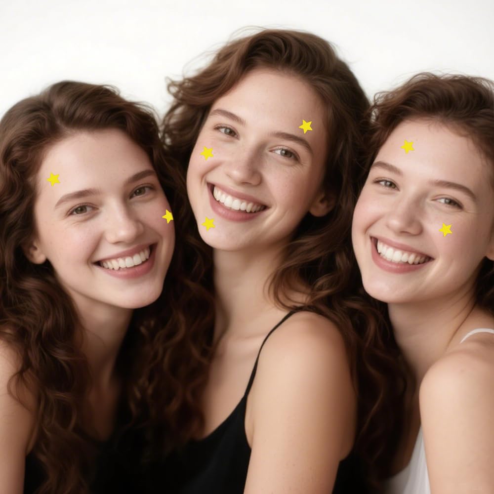 SPLASHGRIP Hydrocolloid Patch Acne Patches Cute Star Spot Stickers Pimple Patches for Face Zit Patch（32 Count）