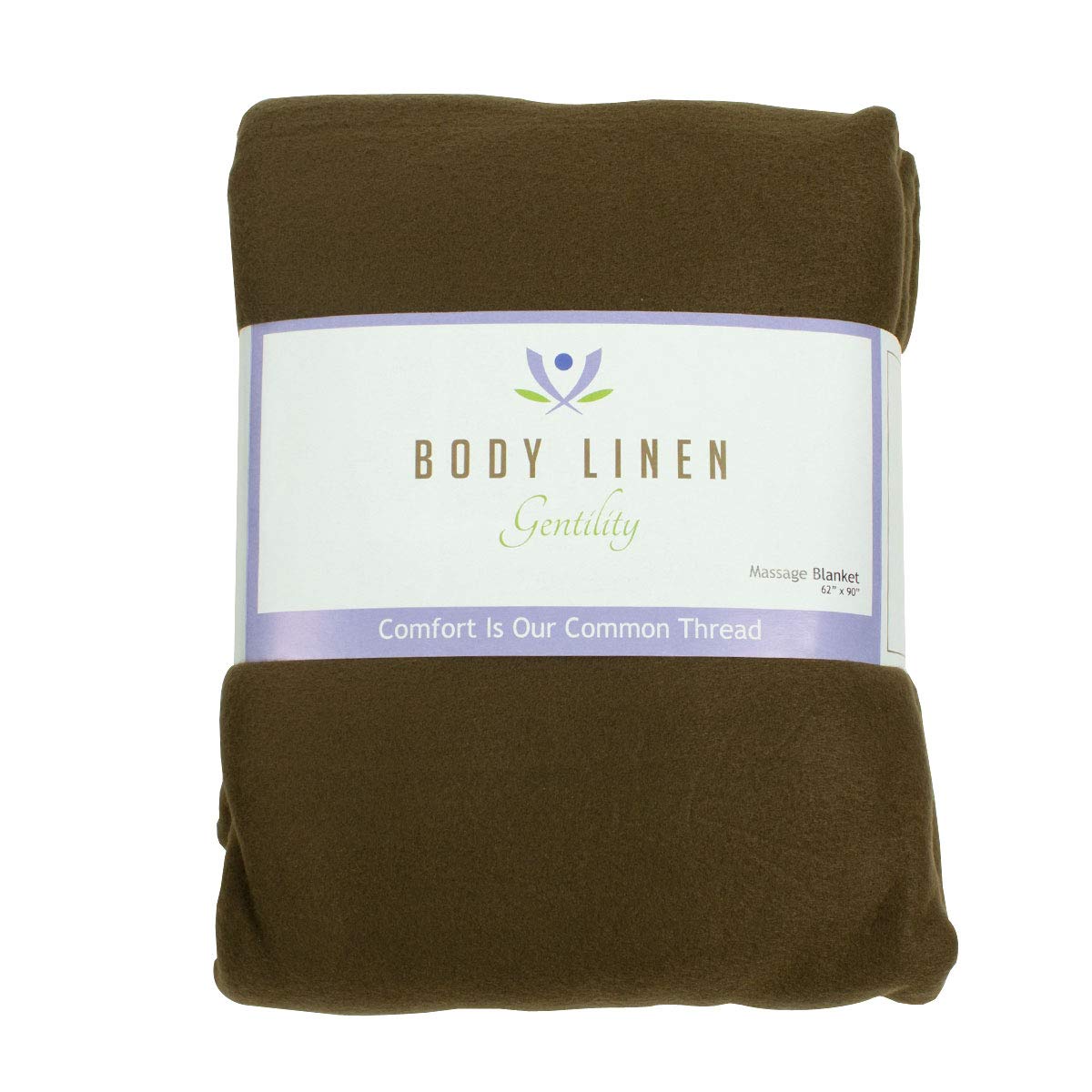 Body Body Linen's Gentility™ Polar Fleece Massage Table Blanket, Warm, Cozy and Plush Spa Blankets. Create that Perfect Atmosphere. 54 x 80 inches, 100% Polyester - Chocolate