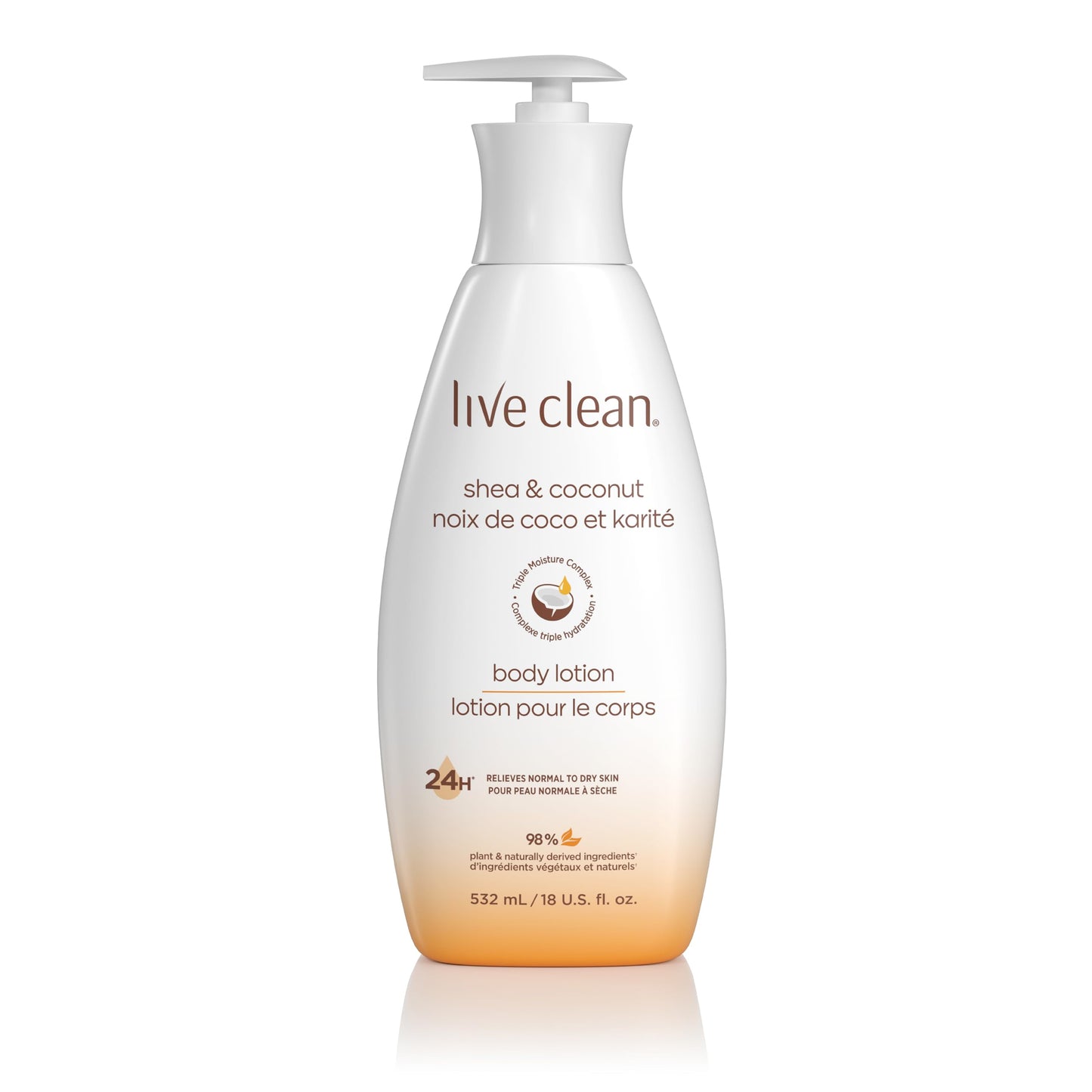 Live Clean Moisturizing Shea and Coconut Body Lotion, 18 Fl Oz