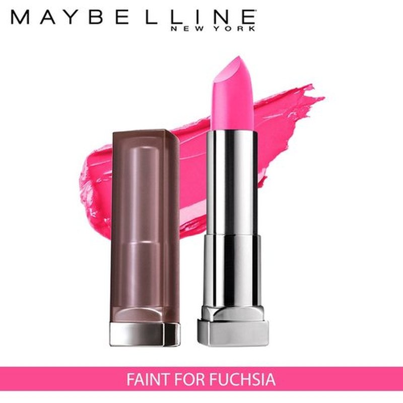 Maybelline Color Sensational Creamy Matte Lipstick, Faint For Fuchsia, 0.15 oz.