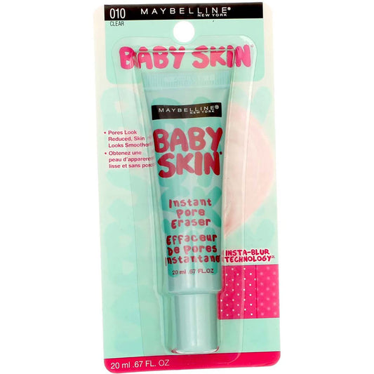 Maybelline Baby Skin Instant Pore Eraser Primer, Clear, 0.67 Fl Oz (Pack of 3)