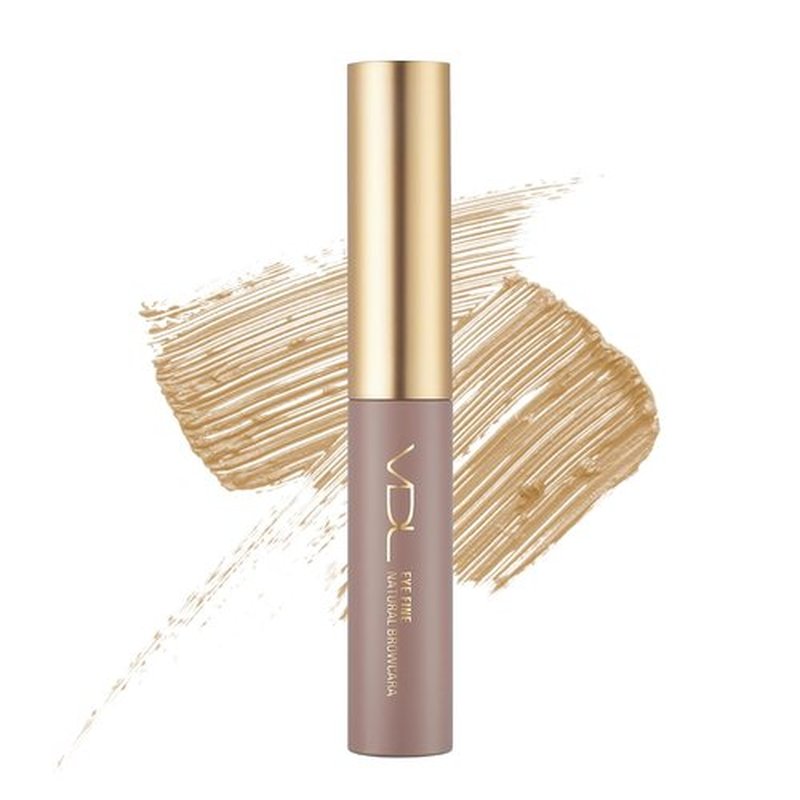 VDL Eye Fine Brow Mascara, 03 Light Brown - Natural Brow Color for Precise Results and Defined Brows (0.19 oz) | Korean Makeup