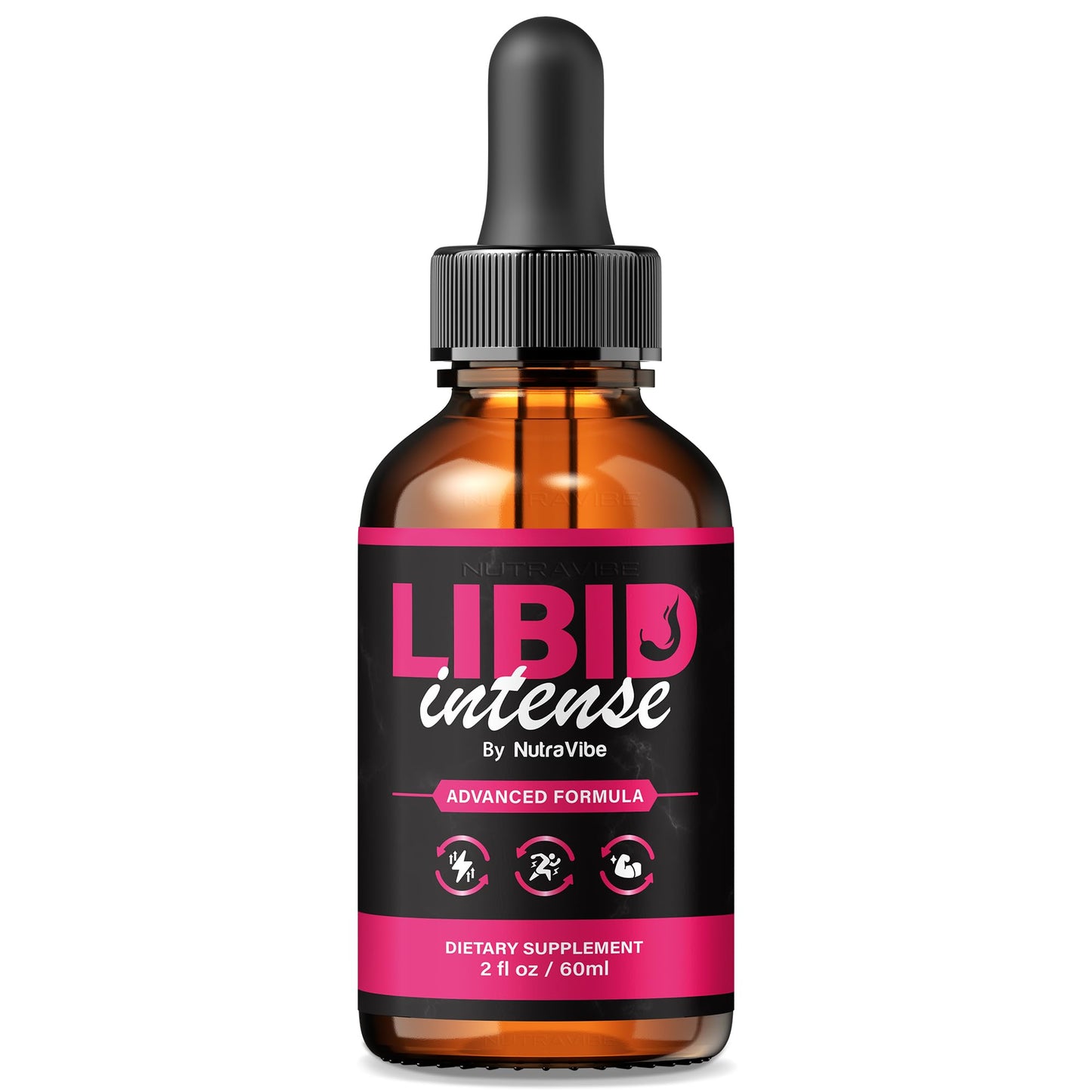 NutraVibe Libid Intense Drops – Official LibidIntense Daily Liquid Formula for Men with Natural Ingredients | Supports Stamina, Energy & Performance | Easy-to-Use Dropper (30 Servings)