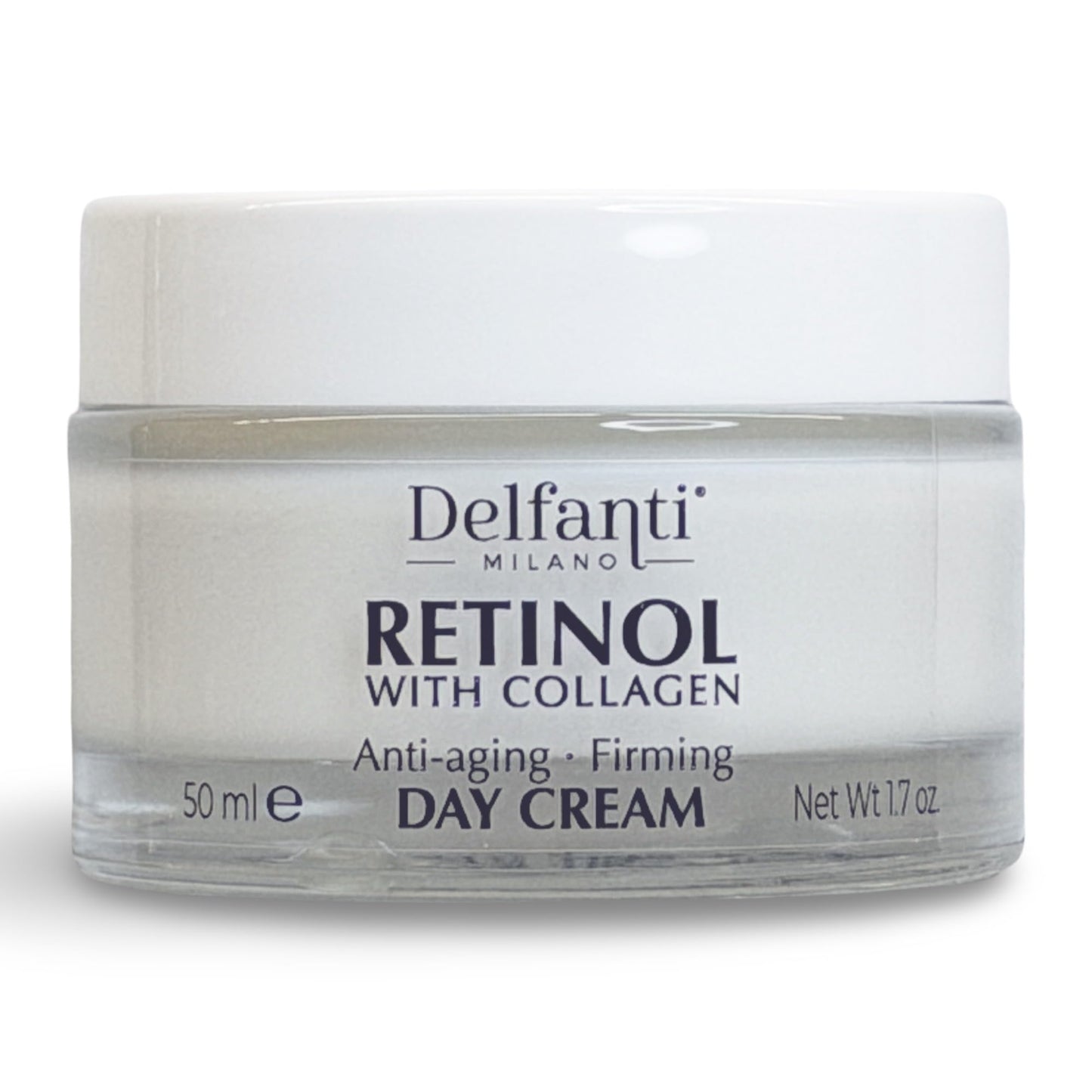 Delfanti-Milano • RETINOL with COLLAGEN • Anti-aging • Firming Day Cream • Face & Neck Moisturizer • Made in Italy • 1.7 oz