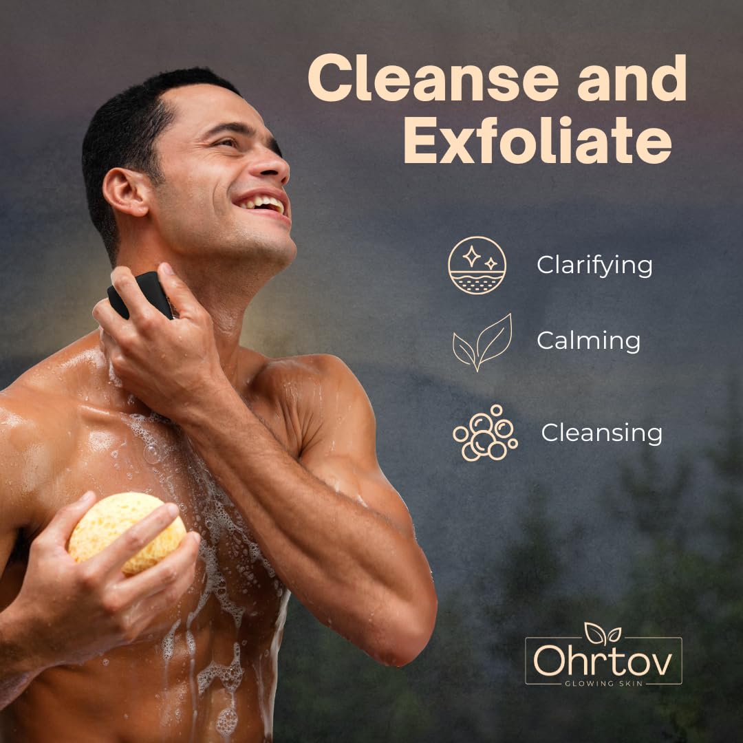 Pine Tar Soap – Natural Pine Tar Soap Bar for Men – Cleansing Bar for Acne, Eczema, Psoriasis & Itch Relief – Face & Body Wash with Activated Charcoal & Colloidal Oatmeal – Men’s Wash Made in the USA
