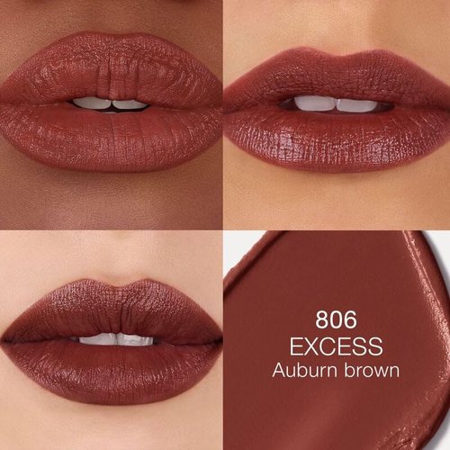 NARS Lipstick, Excess 806 (auburn brown), Long-lasting, High-end Finish, Stick, Satin, Full Coverage, Lipstick