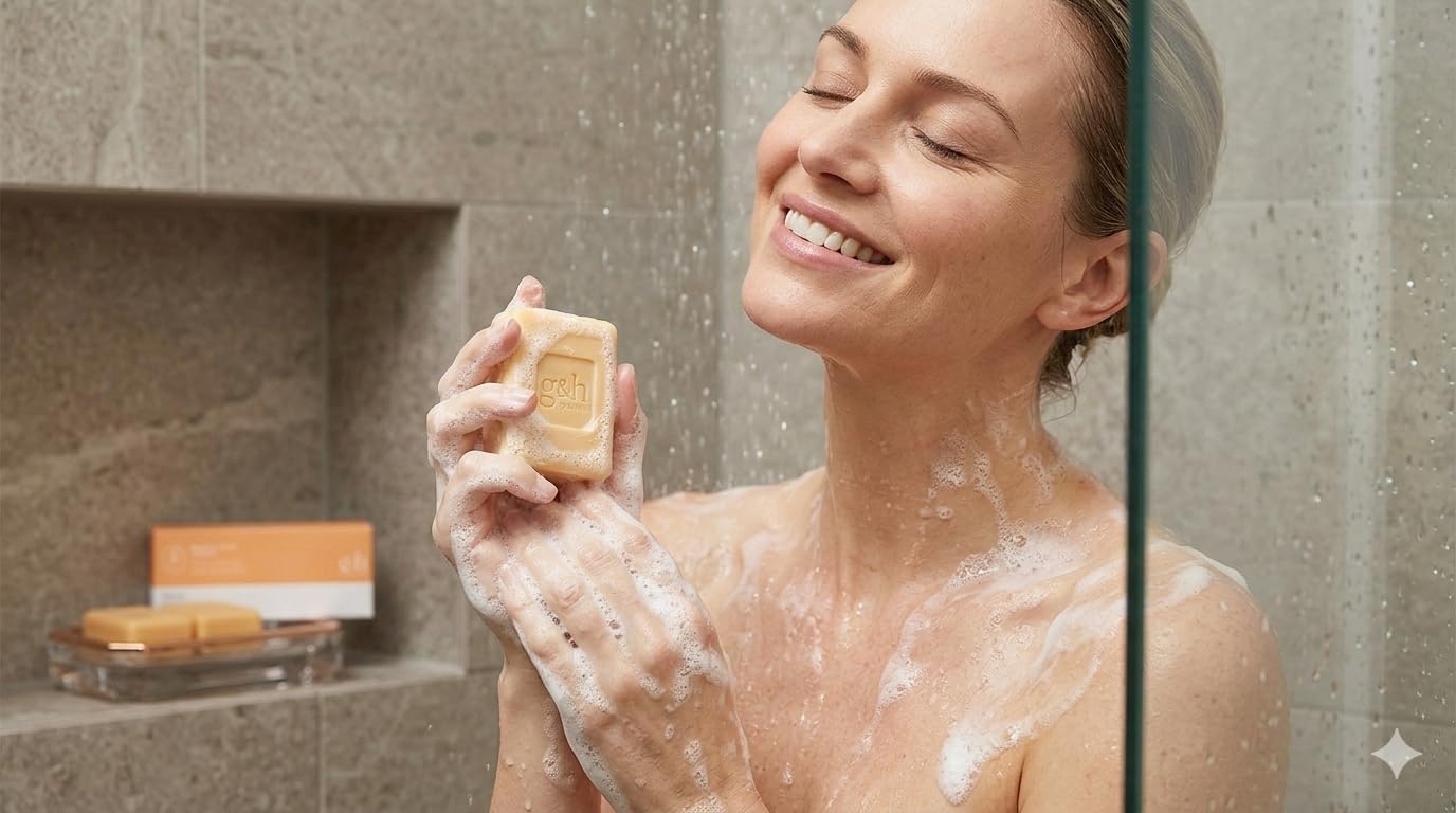 6 Bar Glycerine & Honey Complexion Bar- NOURISH+Complexion Bar Soap- Orange Blossom Honey, Shea Butter and Pumpkin Seed Oil