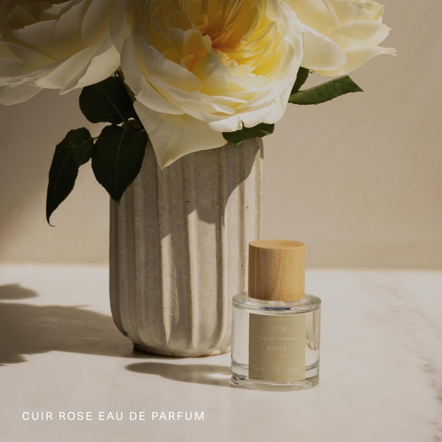 Oak Essentials Cuir Rose Eau De Parfum | Clean Fresh Floral Fragrance with Rose, Cassis, Saffron & Amber, 50 mL
