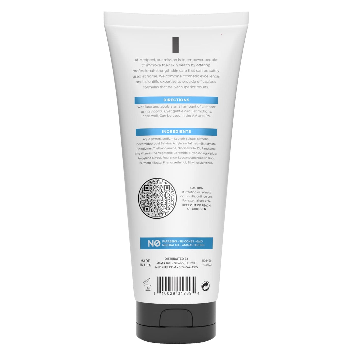 Medpeel Skin Balancing Cleansing Gel, Everyday Face Wash for Oily Skin; Refines Pores for a Smooth Complexion, 8.5 fl oz