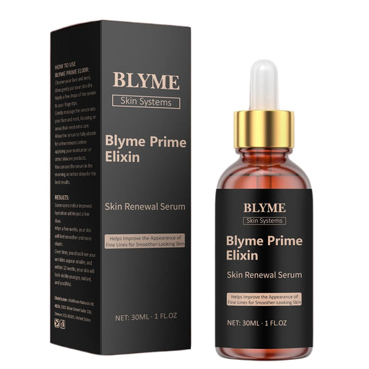 Blyme Prime Elixir Serum - Peptide & Hyaluronic Acid for Skin Elasticity | 30ml Non-Comedogenic Formula