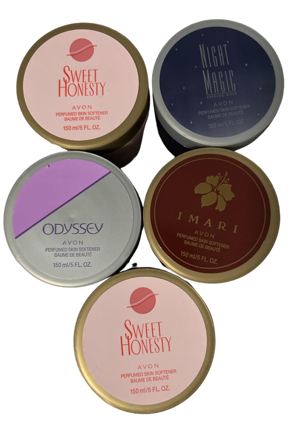 Avon 5-Piece Perfumed Skin Softener Sampler