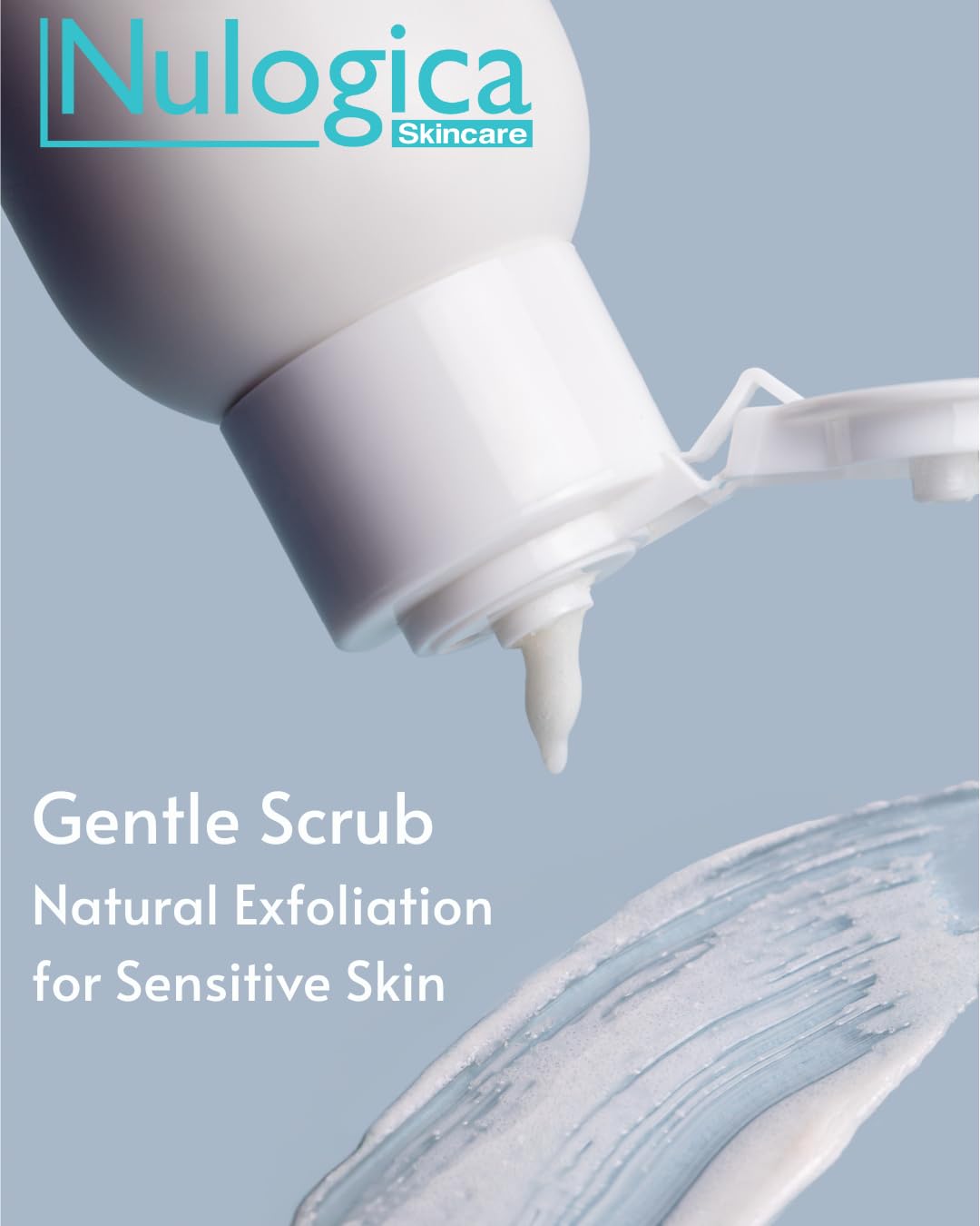 Nulogica Gentle Scrub | Daily Exfoliator | Vegan | Facial Scrub