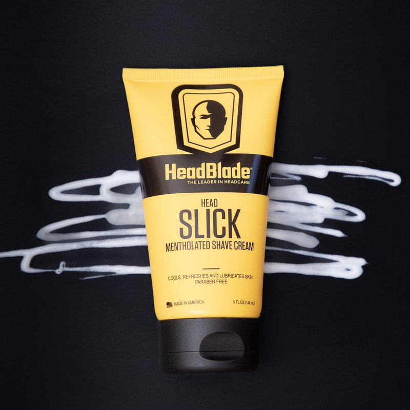 HeadBlade HeadSlick Shave Cream - 5 oz | Smooth Shaving for Bald Men, Reduces Irritation & Razor Burn