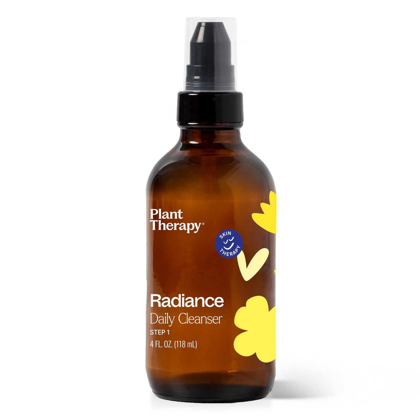 Plant Therapy Radiance Gel-Cream Cleanser 4 oz Removes Makeup, Dirt, & Oil, Gentle, Hydrating, Facial Cleanser