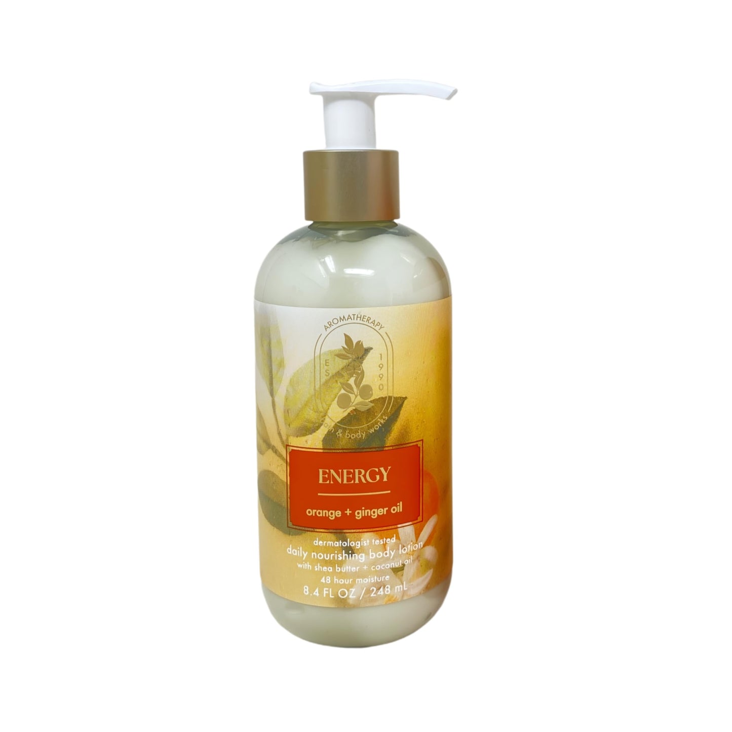 Bath & Body Works Aromatherapy Energy Orange + Ginger Body Wash & Foam Bath and Daily Nourishing Body Lotion with a Zen Garden Bar Soap