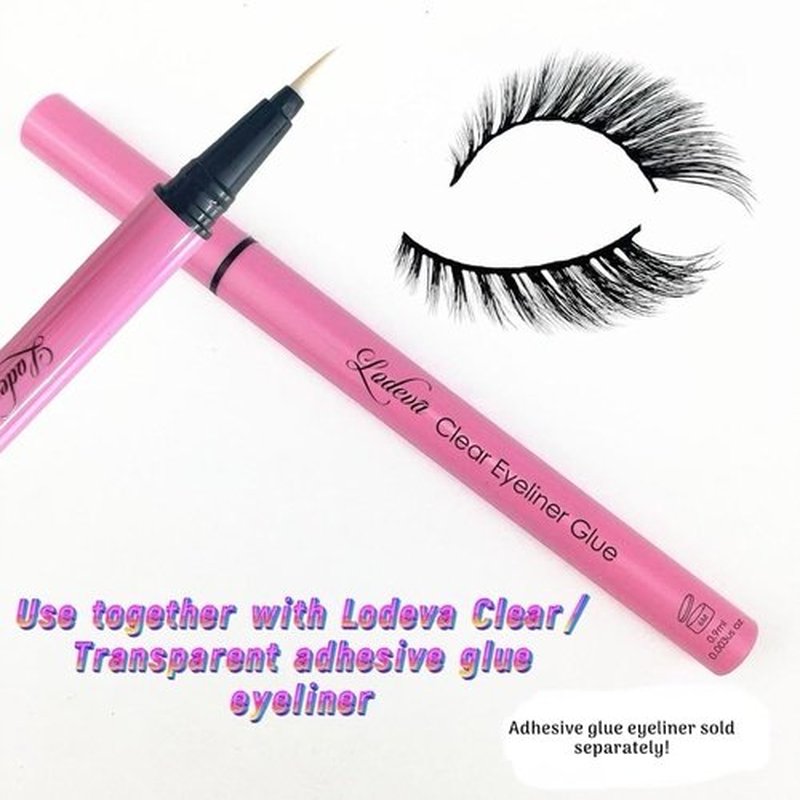LODEVA 3D CAT EYE LASHES-FOX EYE LASHES-FAUX MINK LASH-FULL GLAM LOOK-FAKE LASHES-WATERPROOF-REUSABLE UP TO 30 WEARS 1Pair (GLAMOR)