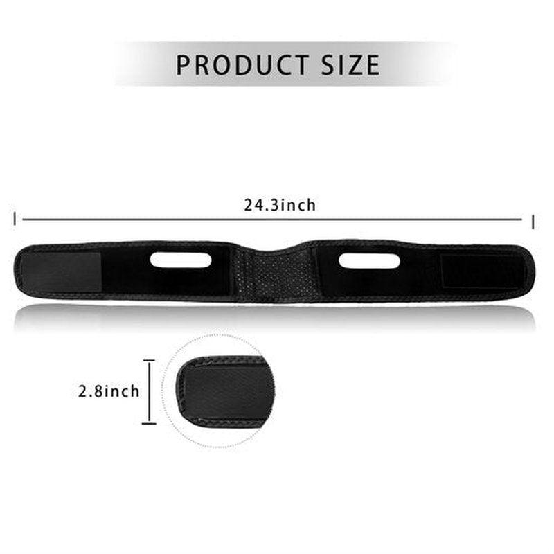 Buyongwant 2 Pack V Line Lifting Mask V Shaped Face Chin Strap for Sleeping,Sagging,Jaw Exerciser (Black)