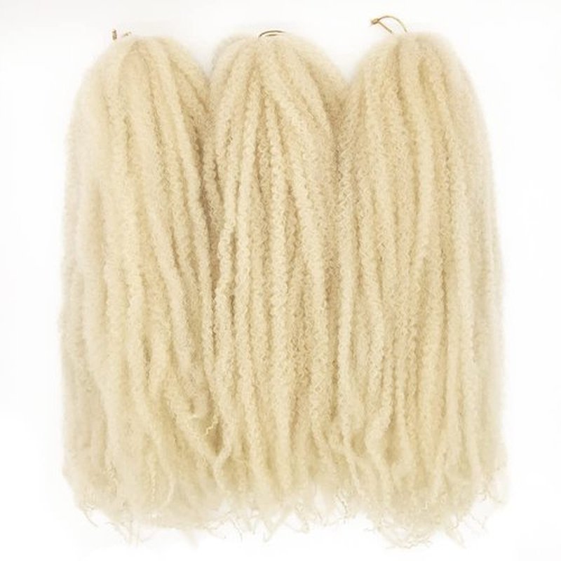 KGBFASS 3Packs Marley Braiding Hair 18Inch Afro Marley Hair For Twists Synthetic Kinky Braiding Hair Extensions (613)