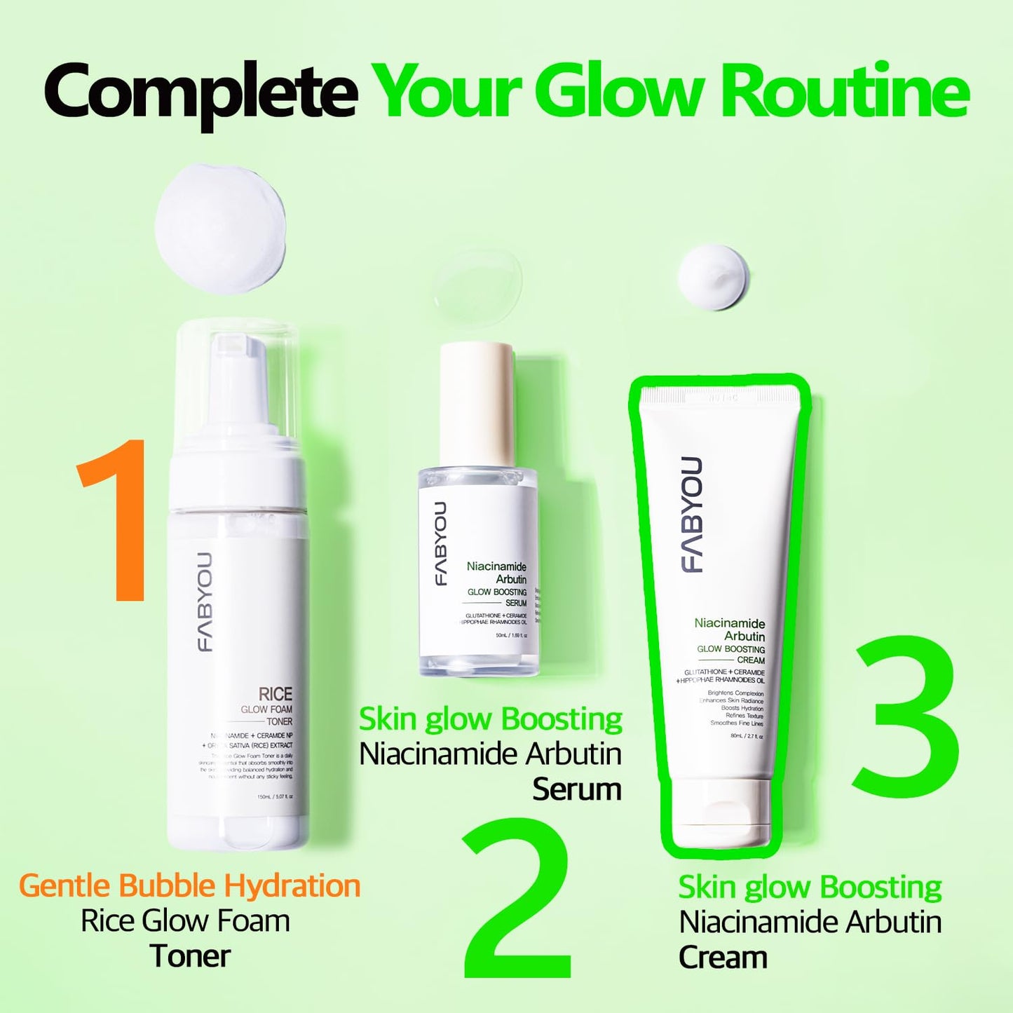 Niacinamide Arbutin Glow Boosting Cream 2.71 fl oz - Korean Skin Care for Long-Lasting Hydration & Smooth, Even Skin Tone with 10% Niacinamide & Arbutin, Deep Moisture Cream for Face