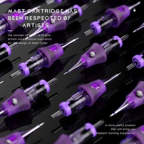 Mast Tattoo Cyber Cartridges Needles Disposable 20 Tattoo Needles Round Liner Super Bugpin 1007RL