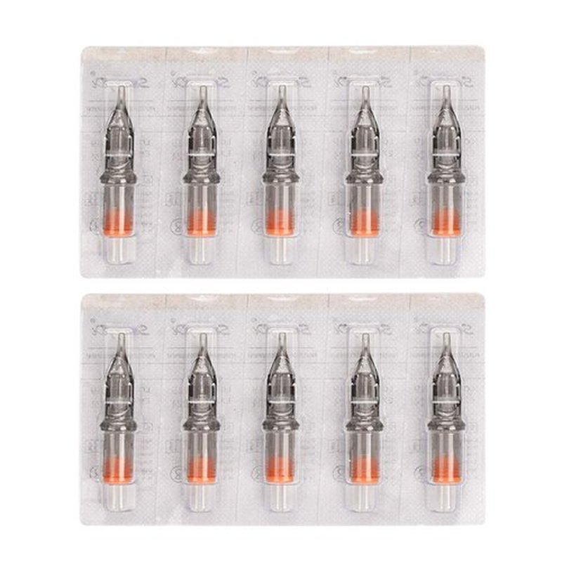 Tattoo Cartridge Needles, ATOMUS 20pcs 3RS 5RS 7RS 9RS 11RS Round Shader Disposable Sterilized Tattoo Needle for Pen Rotary Machine Tattoo Supplies (20pcs 9RS)