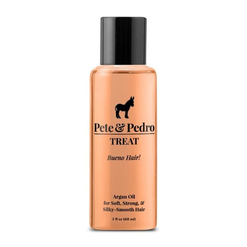 Pete & Pedro TREAT - Argan Oil Moisturizing Hair Treatment | Keeps Hair Soft, Strong, Frizz-Free, Silky, & Shiny | Helps Dry & Damaged Hair, Skin, Nails, & Cuticles | As Seen on Shark Tank, 2 oz.